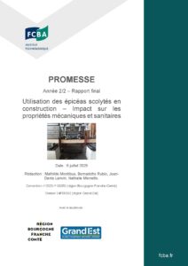 PROMESSE : Intégration des épicéas scolytés en construction – Impact sur les propriétés mécaniques et sanitaires - FCBA