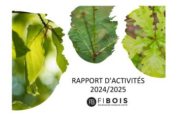 couverture rapport activités Fibois BFC 2024-2025